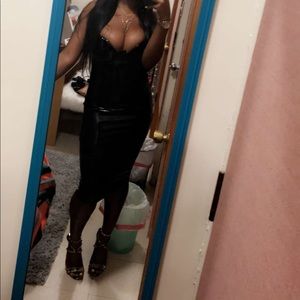 Black latex dress. Worn once